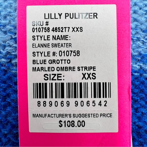 LILLY PULITZER - Elannie Sweater in Blue Ombre - Picture 7 of 9